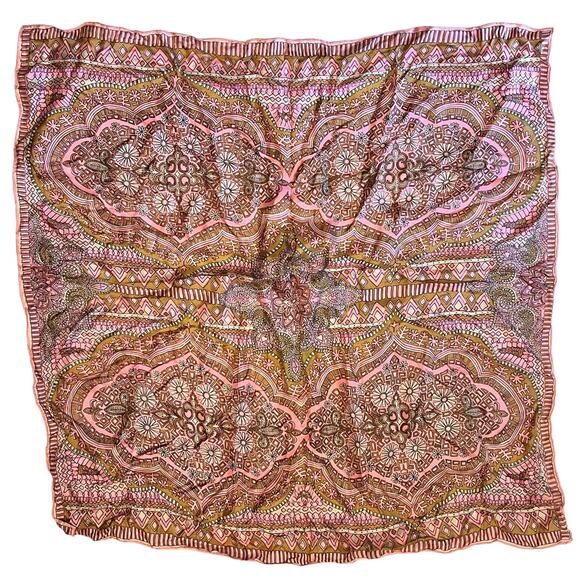 Vintage VERA Neumann Hand Rolled Silk Scarf ~ Abstract  ~ 31" x 31" - Picture 1 of 8